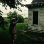 Outside of the J. Sidna Allen Home is Mark Clark ~ Historic Preservation Specialist