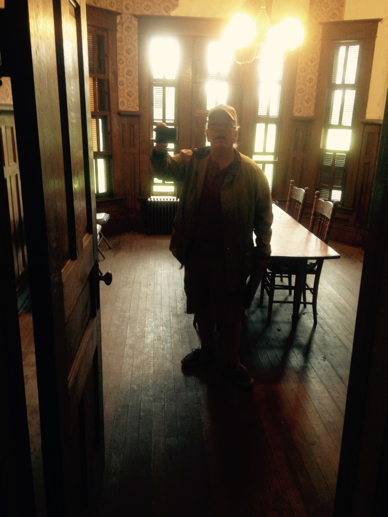 Inside the J. Sidna Allen Home is  Mark Clark ~ Historic Preservation Specialist