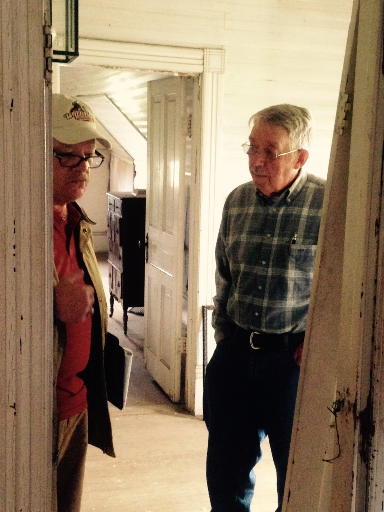 Inside The J. Sidna Allen Home is Mark Clark ~ HPS with the President of the Carroll County Historical Society Mr. Ed Stanley