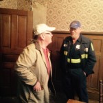 Inside the J. Sidna Allen Home is Mark Clark ~ HPS with The Carroll County Historical Society board member Victor Allen