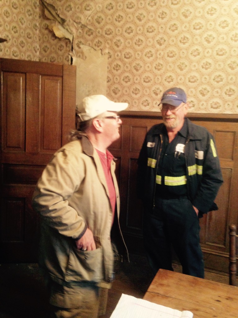 Inside the J. Sidna Allen Home is Mark Clark ~ HPS with The Carroll County Historical Society board member Victor Allen